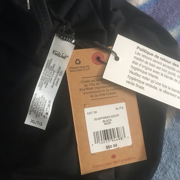 NWT Far West Black Halter One Piece Swimsuit - Size XL - Picture 7 of 7